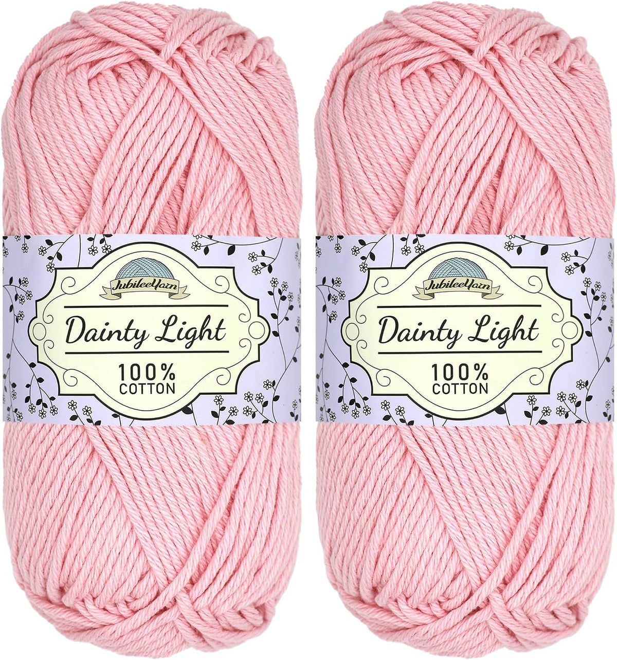JubileeYarn Dainty Light Yarn - Primrose Pink - 2 Skeins