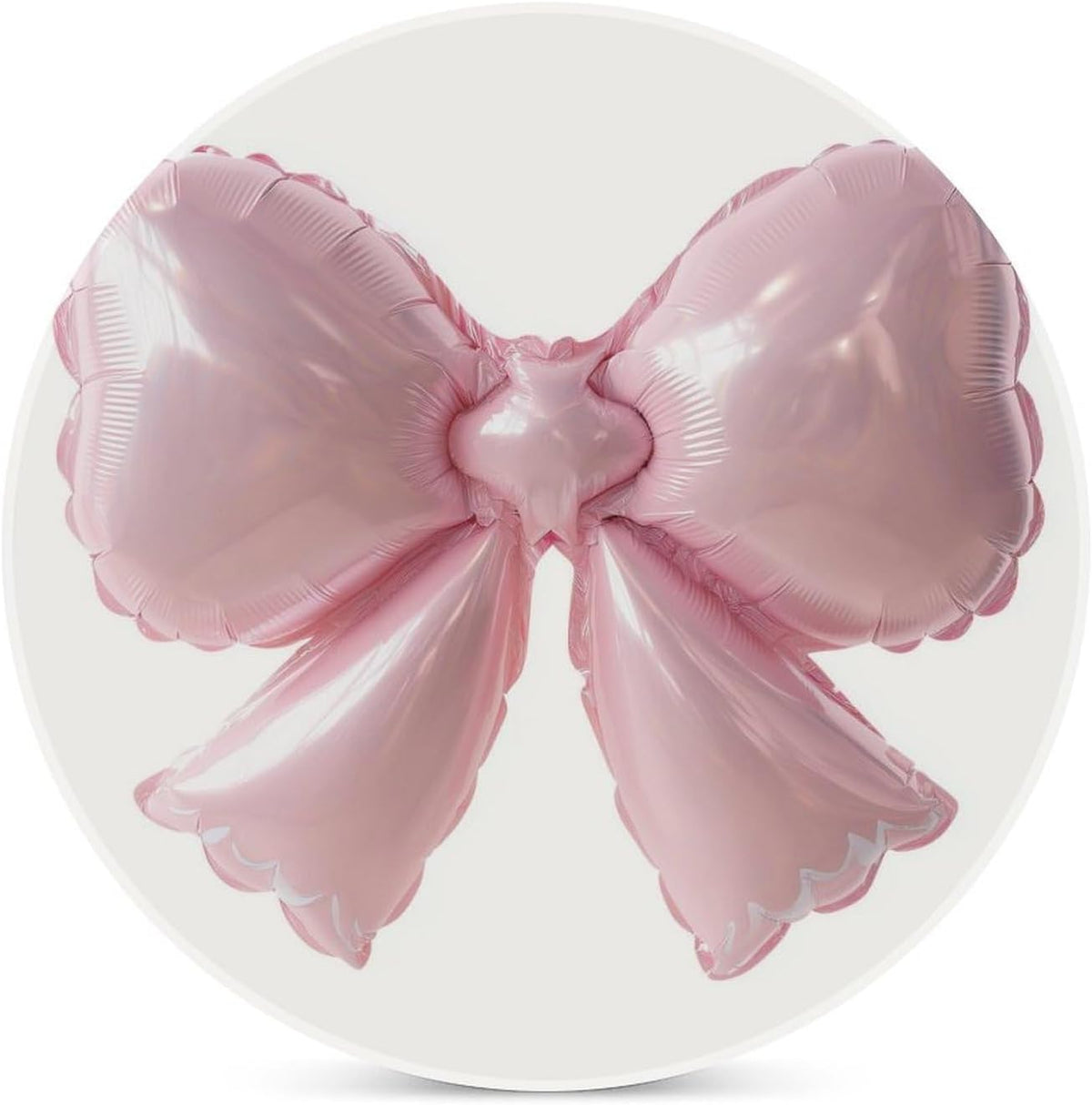 Light Pink Bow Balloon Coasters Set of 4 Absorbent Coasters