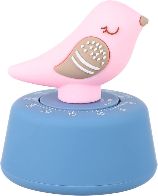 Mechanical Kitchen Timer Manual Wind up Cooking Timer Cartoon Countdown with Alarm for Home Kitchen Kids Activities Salon Use 3.54 X 2.75 X 2.75 in