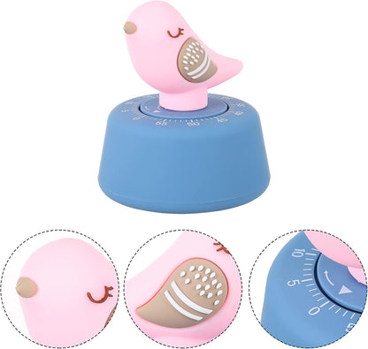 Mechanical Kitchen Timer Manual Wind up Cooking Timer Cartoon Countdown with Alarm for Home Kitchen Kids Activities Salon Use 3.54 X 2.75 X 2.75 in