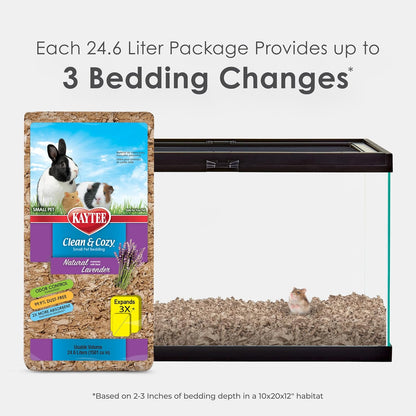 Kaytee Clean & Cozy Natural Bedding with Lavender 24.6 Liters