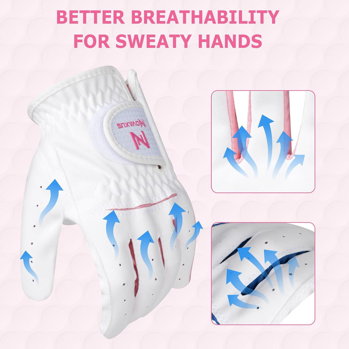 Kids Left Hand Golf Gloves Premium Breathable Youth Junior Toddler Golf Gloves for Boys and Girls
