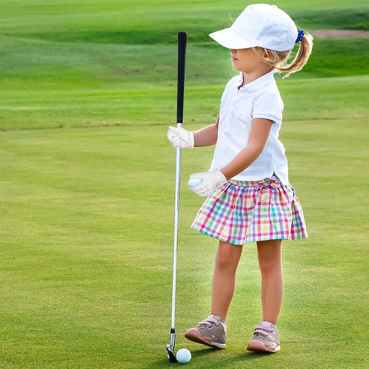Kids Left Hand Golf Gloves Premium Breathable Youth Junior Toddler Golf Gloves for Boys and Girls