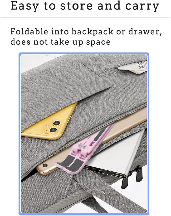 Laptop Stand for Desk,Very Portable and use Anywhere,Compatible with 9-15 inch Laptops(Plastic Pink)
