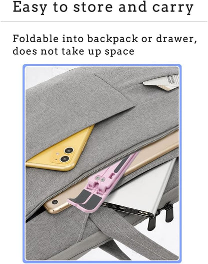 Laptop Stand for Desk,Very Portable and use Anywhere,Compatible with 9-15 inch Laptops(Plastic Pink)