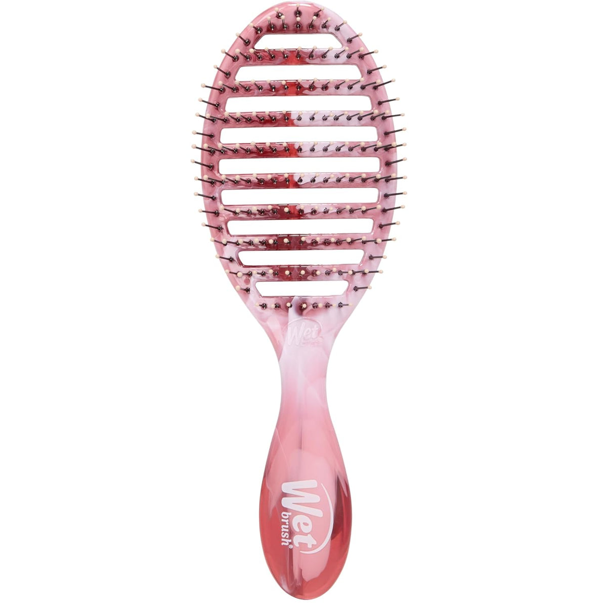 Speed Dry Hair Brush, Pink (Sweet Seaglass) - Vented Design & Soft HeatFlex Bristles Are Blow Dry Safe - Ergonomic Handle Manages Tangles - Pain-Free Hair Accessories