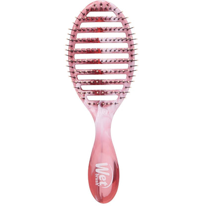 Speed Dry Hair Brush, Pink (Sweet Seaglass) - Vented Design & Soft HeatFlex Bristles Are Blow Dry Safe - Ergonomic Handle Manages Tangles - Pain-Free Hair Accessories