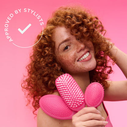 Speed Dry Hair Brush, Pink (Sweet Seaglass) - Vented Design & Soft HeatFlex Bristles Are Blow Dry Safe - Ergonomic Handle Manages Tangles - Pain-Free Hair Accessories