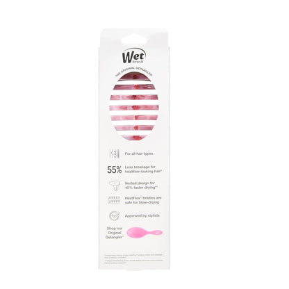 Speed Dry Hair Brush, Pink (Sweet Seaglass) - Vented Design & Soft HeatFlex Bristles Are Blow Dry Safe - Ergonomic Handle Manages Tangles - Pain-Free Hair Accessories