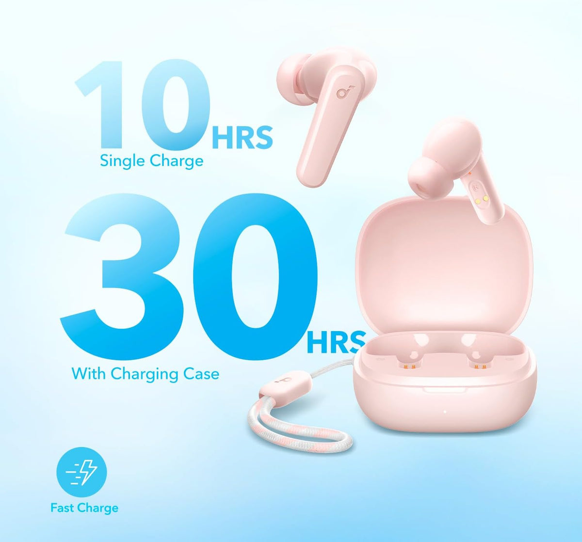 by Anker P20i True Wireless Earbuds, with Big Bass, 30H Playtime