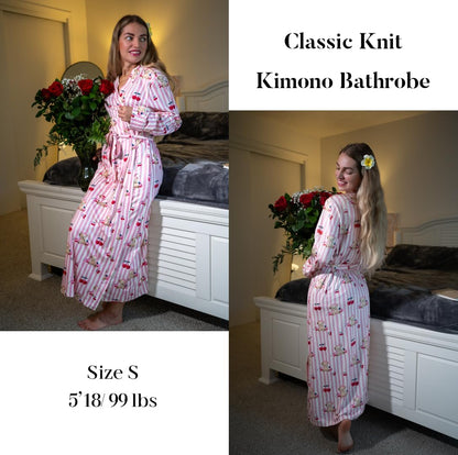 Womens Robes Lightweight Soft Knit Bathrobe Full Length Sleepwear