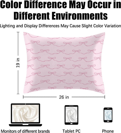 2 Pack Satin Pillowcase, Smooth Silk Pillowcase with Hidden