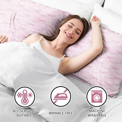 2 Pack Satin Pillowcase, Smooth Silk Pillowcase with Hidden