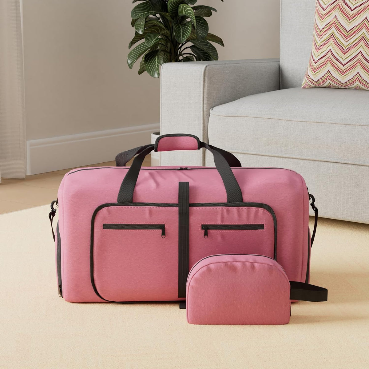 Foldable Duffle Bag for Travel Weekend Overnight Gym Camping