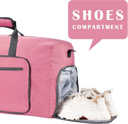 Foldable Duffle Bag for Travel Weekend Overnight Gym Camping