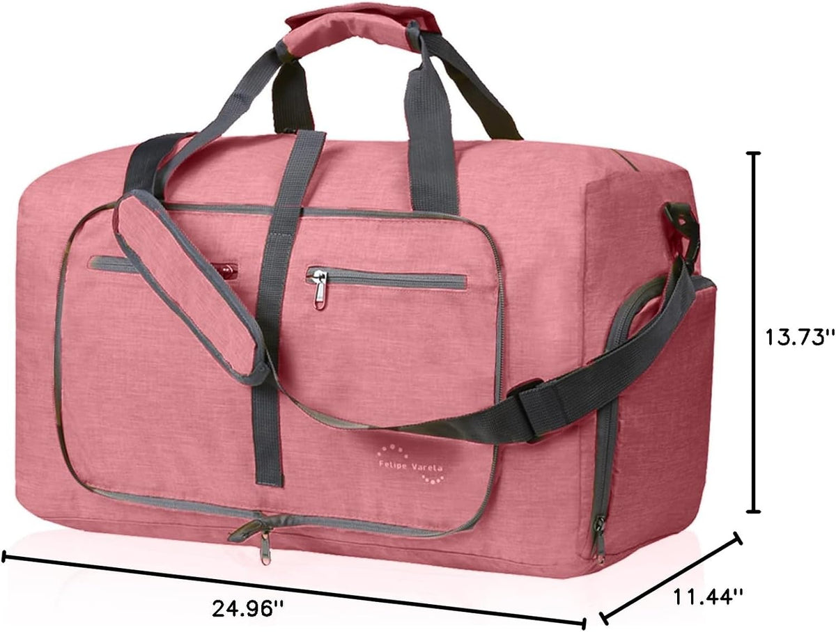 Foldable Duffle Bag for Travel Weekend Overnight Gym Camping