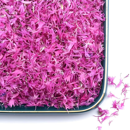 10g Dried Cornflower Petals – Edible Flowers for Cake Decorating, Desserts, Cocktails, Soap Making, Candle Crafts & Tea – Natural Blue Botanical Floral Decor (Pink)