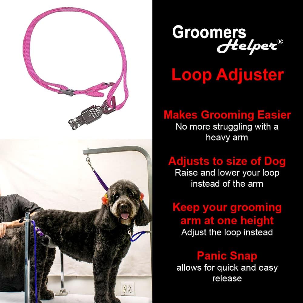 ® Loop Adjuster - Never Raise or Lower Your Grooming Arm Again (Pink)