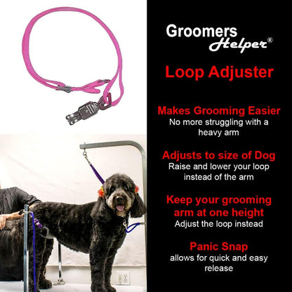 ® Loop Adjuster - Never Raise or Lower Your Grooming Arm Again (Pink)