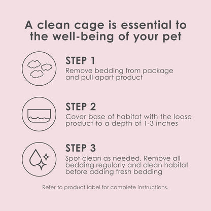 Kaytee Clean & Cozy Colors, Small Animal Bedding with Extreme Odor Control, Plum, 24.6 Liters