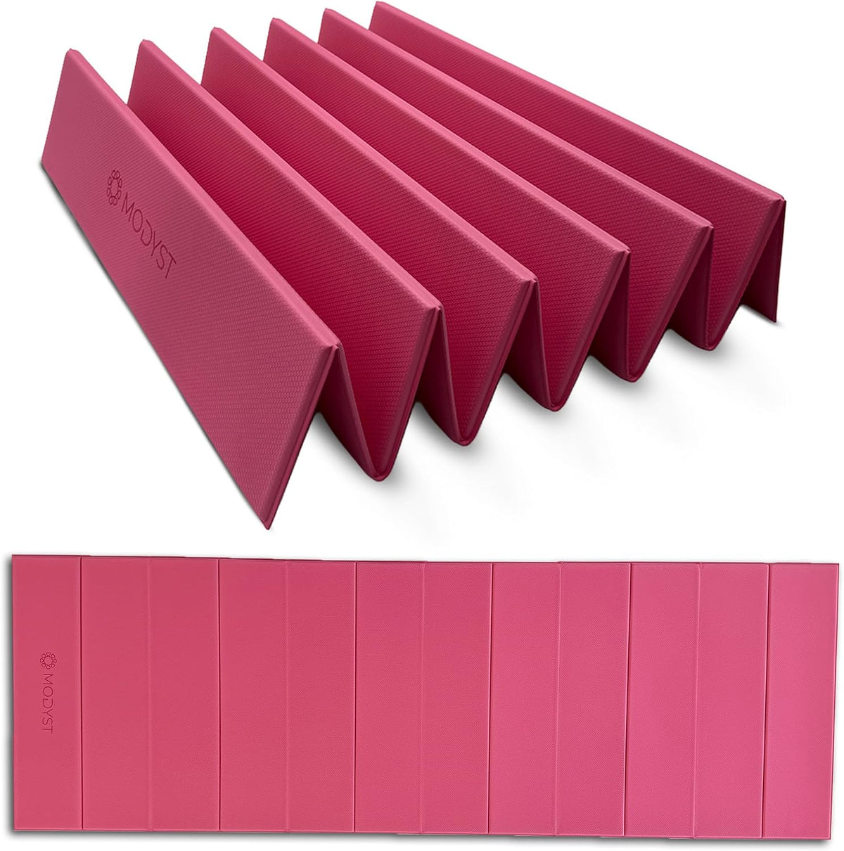 Folding Yoga Mat, TPE Folding Yoga Mat, Foldable Exercise Mat for Yoga, Pilates, Floor Workouts, Compact Design, Travel Friendly, Ideal for Home & Gym, Knee pad, Kneeling pad, No Roll Mat