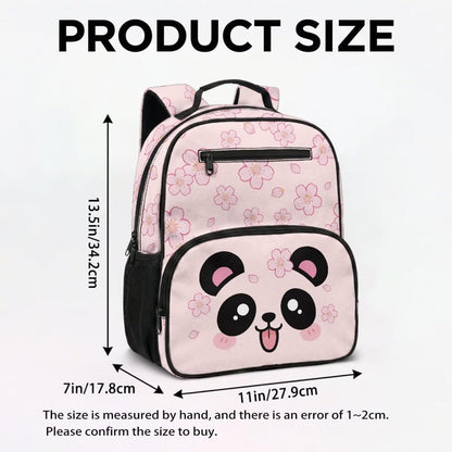 Customized Preschool School Bag For Kindergarten with Lunchbox Toddler Backpack for Girls Padded Straps and Breathable Back Panel Elementary Cat Pink Bow Heart Cute Bookbag,13 In