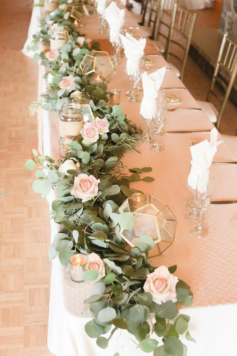 Fake Roses,2 Bouquets 10PCS Real Touch Roses Artificial Flowers Faux Roses with Stems for Wedding Party Home Table Centerpieces Decoration(Pink Edge)