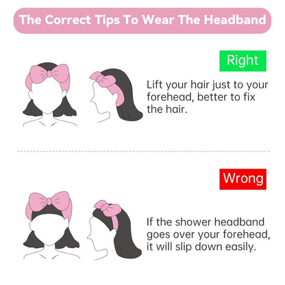 Pink 6 Pcs Spa Headband, Hair Band for Washing Face, Makeup Headband, Skincare Headbands, Soft Fleece Hairband for Face Washing Yoga