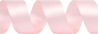 Double Faced Light Pink Satin Ribbon, 1-1/2 Inches, 50 Yards