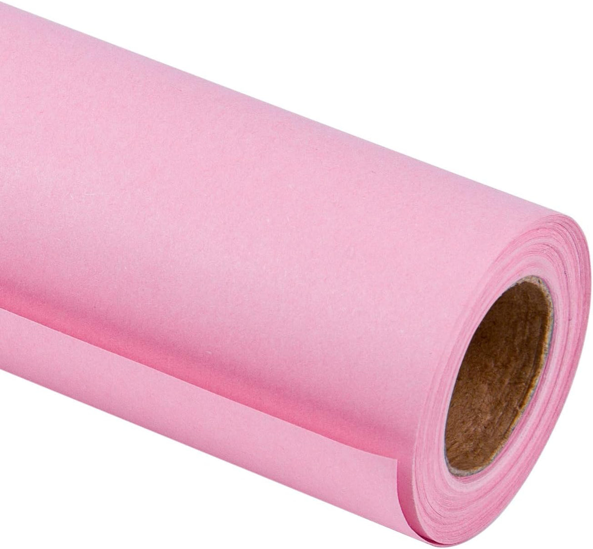 30"x 393"(32.8') Pink Kraft Wrapping Paper Large Jumbo Roll, Recyclable Light Pink Gift Wrap Paper for Wedding Gift Wrapping, Table Cover, Craft Supplies, Mother's Day Bouquet Flower, 80GSM