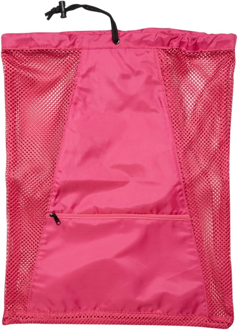 Mesh Swimming Equipment Backpack, Drawstring Gear Bag for Swimmers