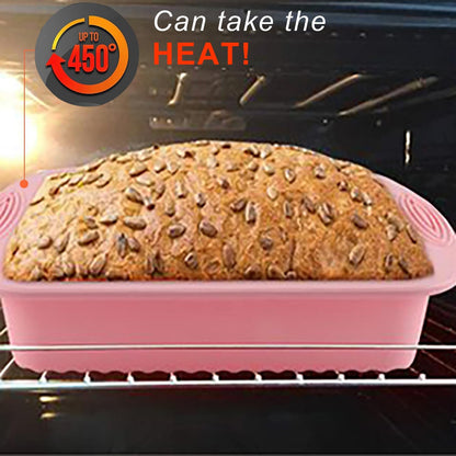 Nonstick Silicone Bakeware Set, 7in1 Baking Cake Pan, BPA Free Heat Resistant Bakeware Suppliers Tools Kit for Muffin Loaf Bread Pizza Cheesecake Cupcake
