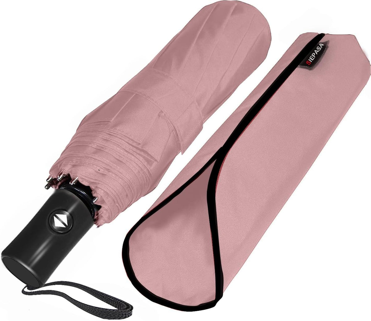 Windproof Travel Compact Umbrella-Automatic Umbrellas for Rain-Compact Folding Umbrella, Travel Umbrella Compact, Small Portable Windproof Umbrellas for Men Women Teenage.(Pink)