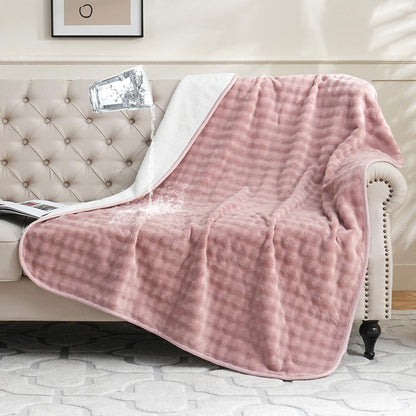 Waterproof Blanket for Pet Bed Couch Sofa Car, 60"x80", Dusty Pink
