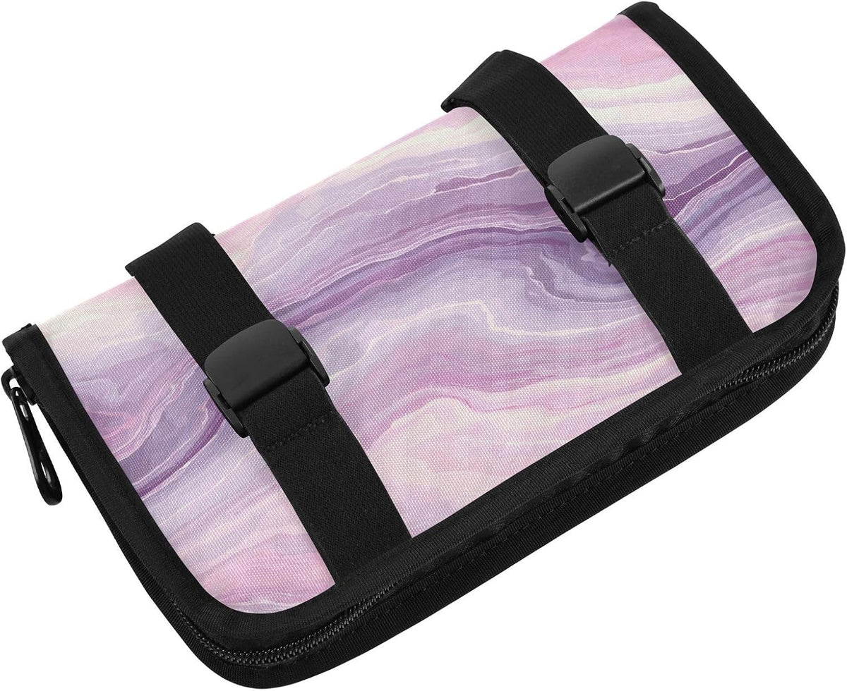 Car Tissue Holder Car Visor Organizer Tissue Box Holder for Car Sun Visor Organizer with Car Vehicle Accessories Essentials Interior for Women Men Marble Pale Purple and Pink