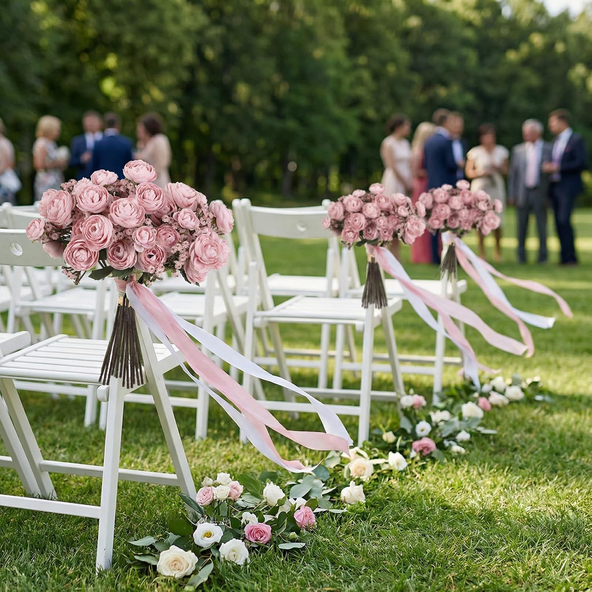 Pink Ranunculus Artificial Flowers 5 Bouquets Fake Silk Mini Ranunculus with Stems 15PCS Faux Peonies Spring Flowers for DIY Wedding Bride Shower Centerpieces Home Vase Filler Decor (Dusty Pink)