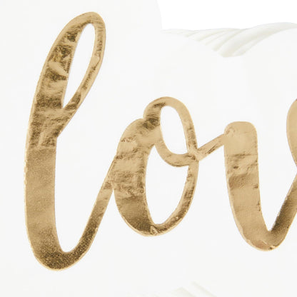 C.R. Gibson Lunch Napkin, Love - Die-Cut, Gold Foil Accents - 3-Ply, 20 Count (TW7-25537)