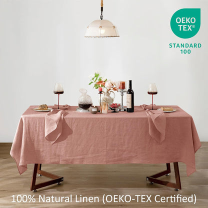 100% Linen Tablecloth Rectangle 60x120 Stone Washed Dining Cover