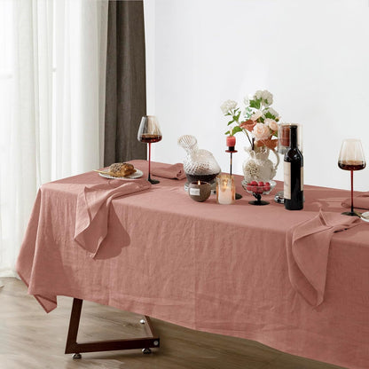 100% Linen Tablecloth Rectangle 60x120 Stone Washed Dining Cover
