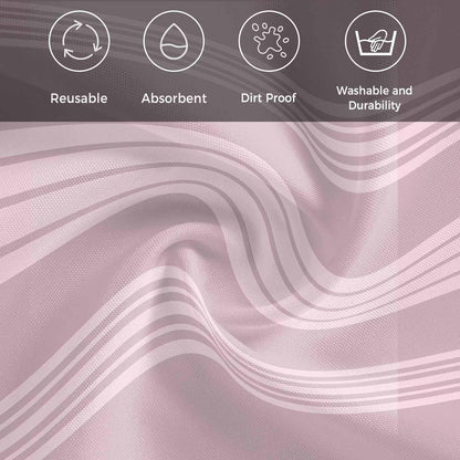 Modern Minimalist Lines Cloth Napkins Set of 6, Holiday Napkins for Baby Shower, Pink Lines Stripes Pattern Washable Reusable Dinner Napkin for Cocktail Wedding Party, 20 x 20 Inch
