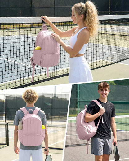 Pickleball Bag, Pickleball Backpack with Shoe Compartment and Paddle Slots