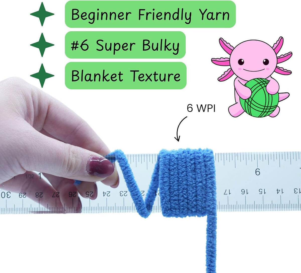 Super Bulky Chenille Yarn Size 6, 3-Pack (300g/228y), Thick Fluffy Yarn for Crocheting Baby Blankets, Amigurumi. Peachy Keen Orange #52