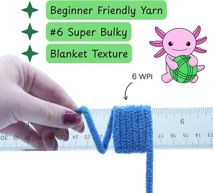 Super Bulky Chenille Yarn Size 6, 3-Pack (300g/228y), Thick Fluffy Yarn for Crocheting Baby Blankets, Amigurumi. Peachy Keen Orange #52