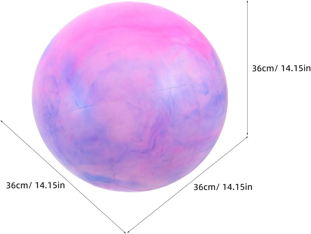 3Pcs Small Exercise Ball: 14" Pilates Yoga Fitness Ball for Balance Training & Core Workout - Anti Burst and Slip Resistant for Stability, Fitness, Stretching, Sky-Blue
