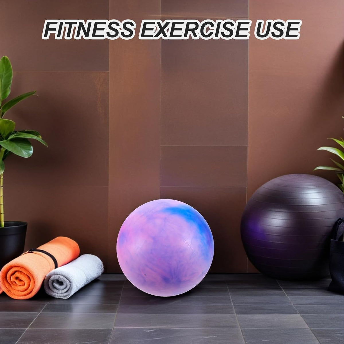3Pcs Small Exercise Ball: 14" Pilates Yoga Fitness Ball for Balance Training & Core Workout - Anti Burst and Slip Resistant for Stability, Fitness, Stretching, Sky-Blue