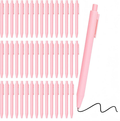 50 Pcs Ballpoint Pens Bulk – Blush Pink – Cute Pens Bulk with Black Ink – Smooth Writing for Bridal Shower & Office Use(Blush Pink)