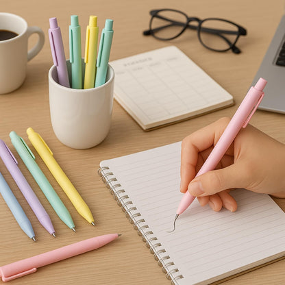 50 Pcs Ballpoint Pens Bulk – Blush Pink – Cute Pens Bulk with Black Ink – Smooth Writing for Bridal Shower & Office Use(Blush Pink)