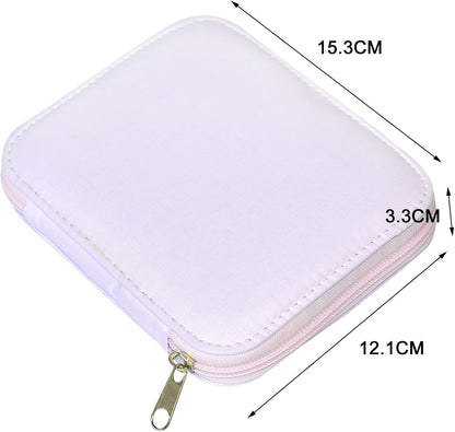 Sewing Kit with Case Portable Sewing Supplies for Home Traveler, Adults, Beginner, Emergency, Contains 18 Sewing Thread, Scissors, Needles, Measure etc (Pink)