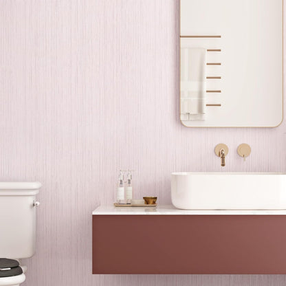 Pink Grasscloth Peel and Stick Wallpaper for Bedroom Self Adhesive Faux Grasscloth Wallpaper Textured Modern Wall Paper for Girl Room Pink Countertop Contact Paper for Bathroom Liner Locker