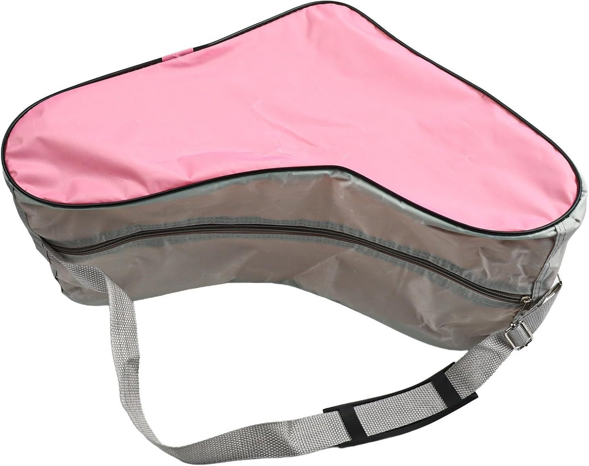 Large Capacity Skate Bag, Nylon Roller Skates Carrier with 3 Compartments, Lightweight Ice Skate Storage for Adult Youth Travel